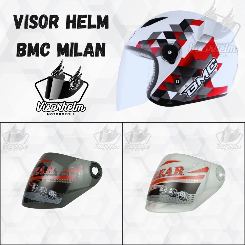 Kaca helm BMC MILAN Kaca helm Visor BMC MILAN