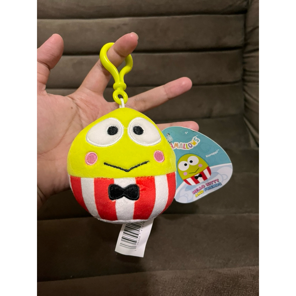 [BARU] Gantungan kunci/tas boneka Squishmallows KEROPPI the sanrio original newtag