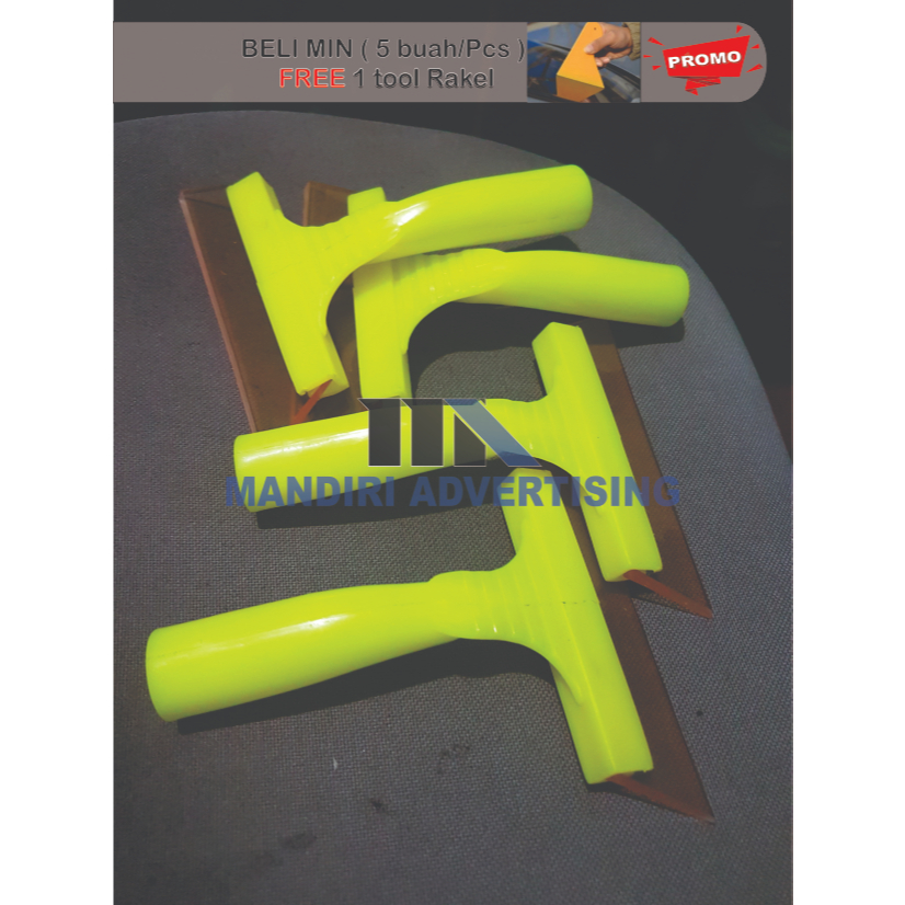 Alat pasang stiker kaca film dan skrap pembersih Kaca / Serutan karet Kaca Film/kape