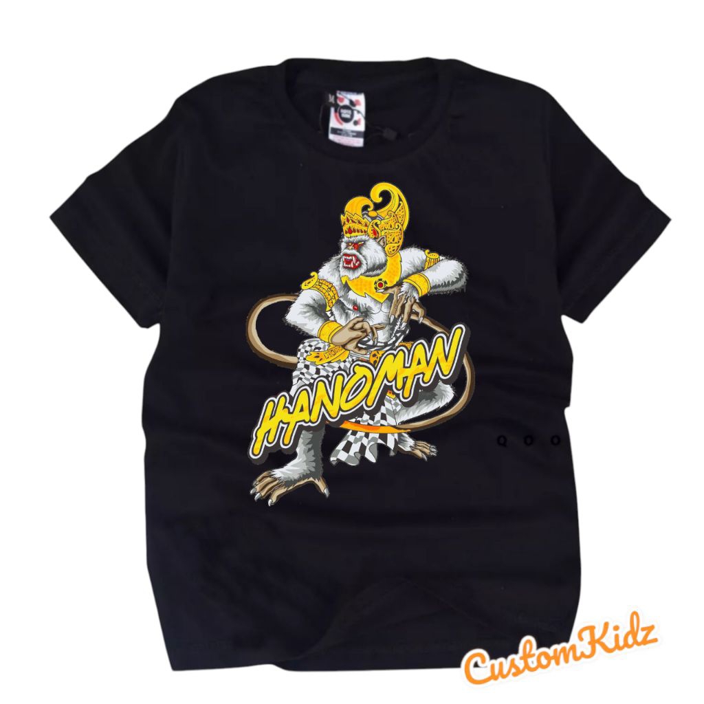 BAJU ANAK KAOS ANAK KARAKTER HANOMAN PEWAYANGAN