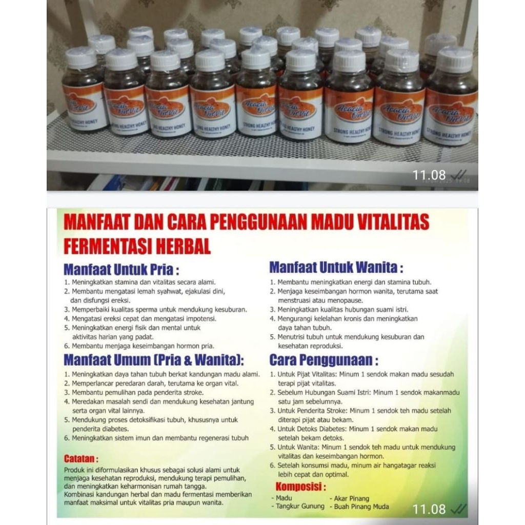 madu permentasi acacia OnVit STRONG HEALTHY HONEY
