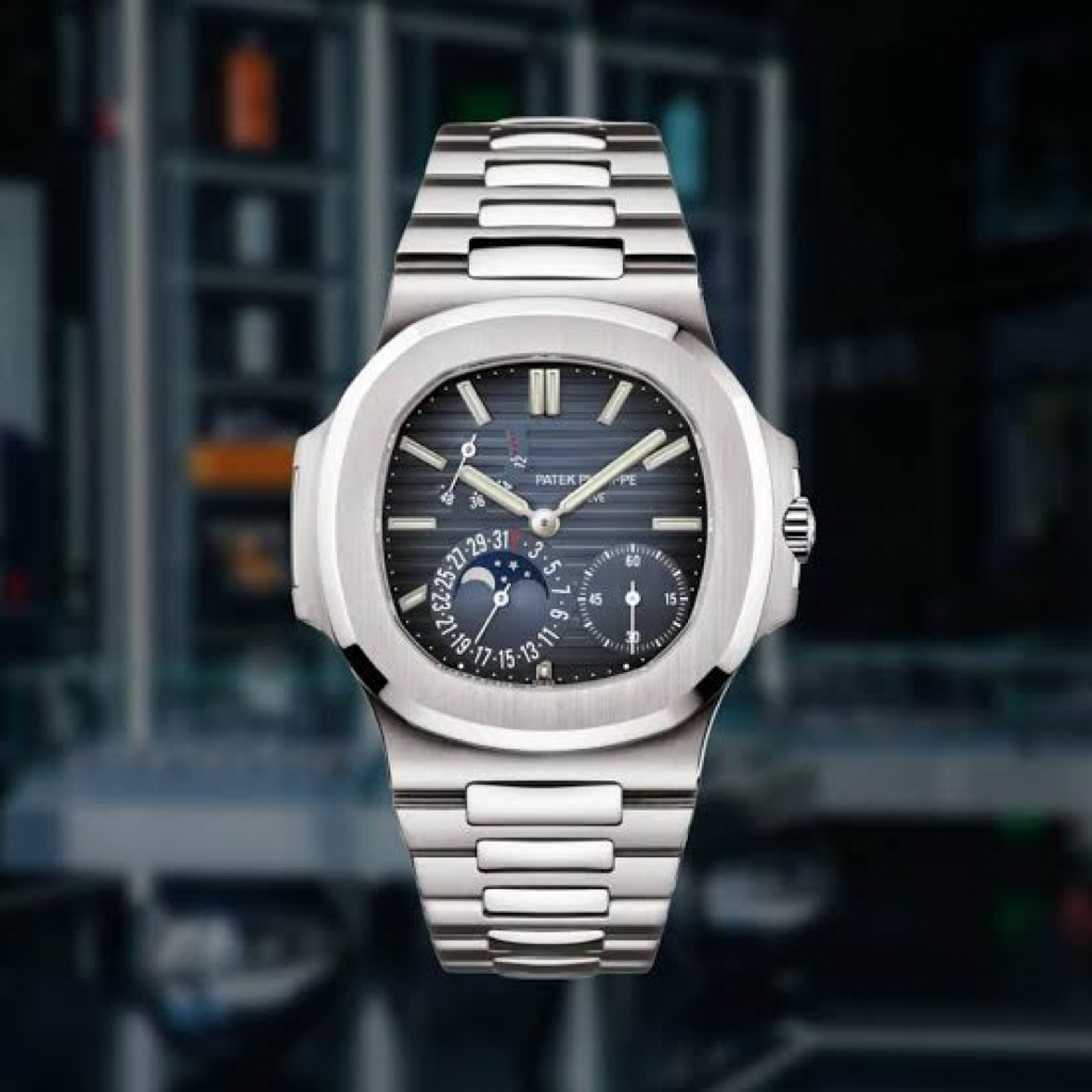 JAM TANGAN PRIA PATEK PHILIPPE NAUTILUS 5712 BEST CLONE OME FACTORY 40mm SILVER SELF WINDING #Jamtan