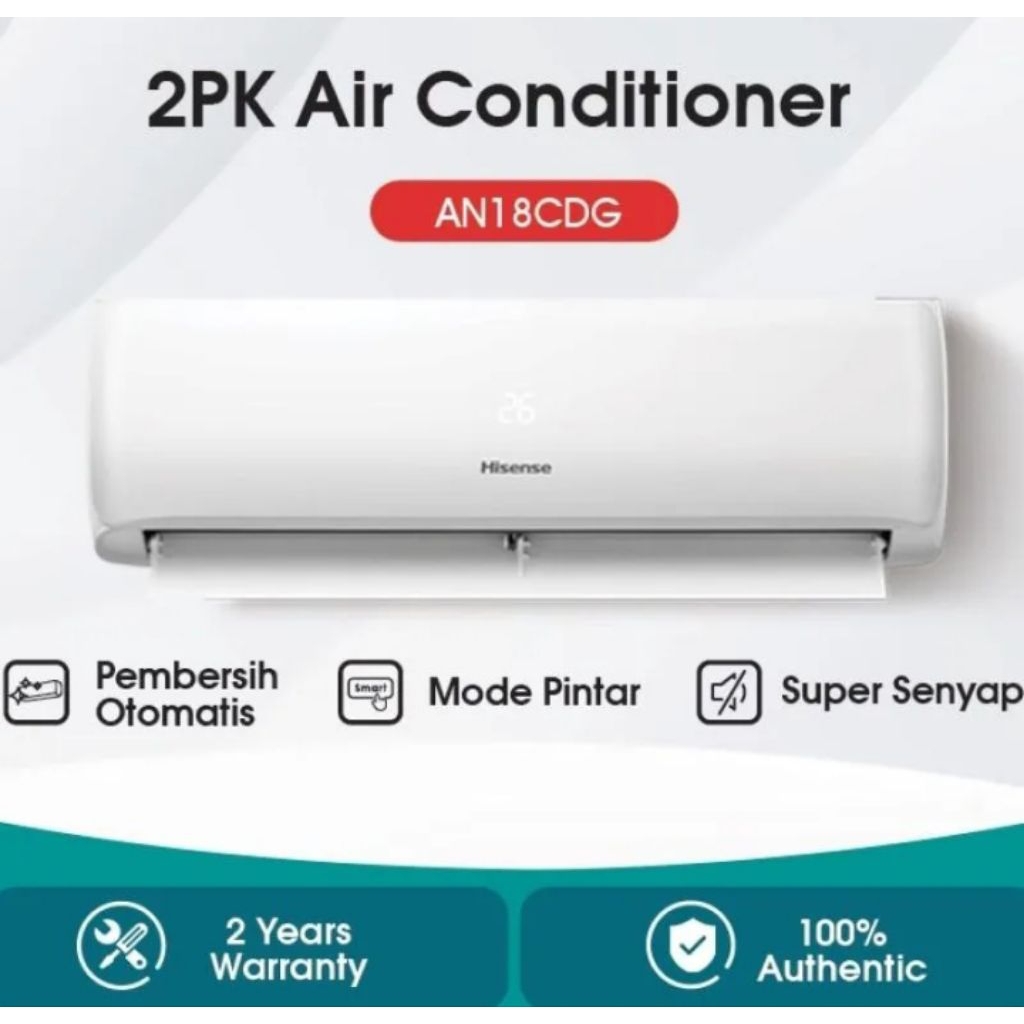 AC HISENSE 2PK (AN-18CDG) bergaransi resmi 5thn