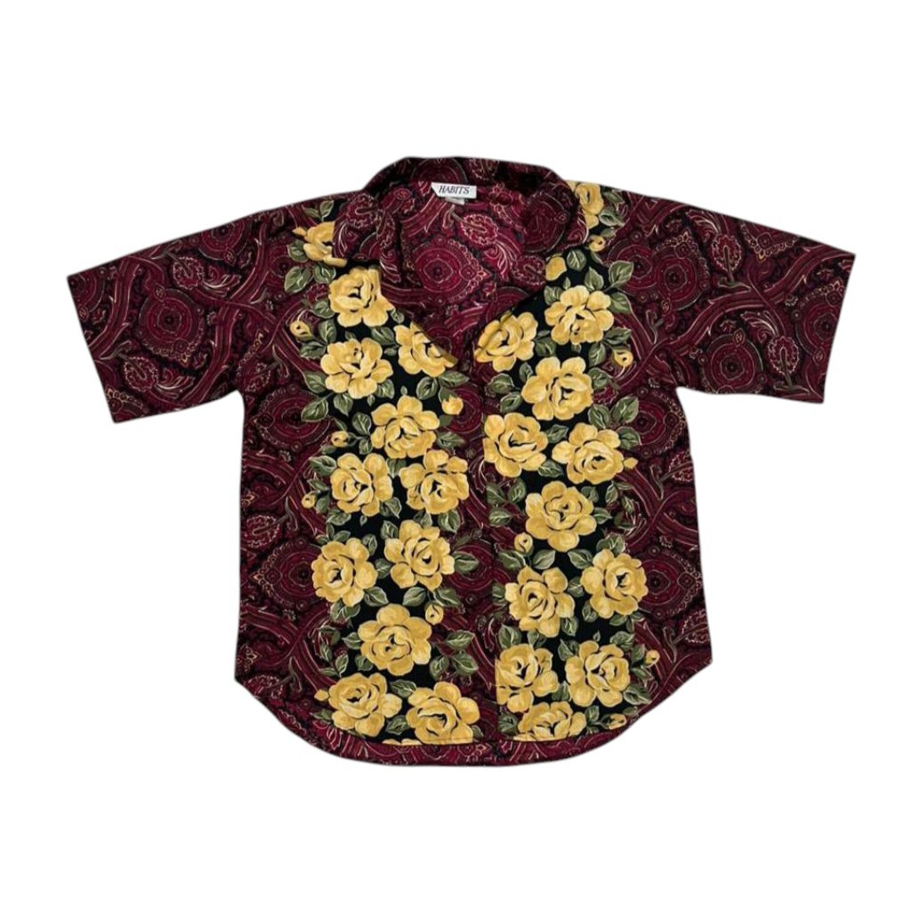 Kemeja habits graphic floral shirt open collar toyo enterprise 45rpm oniwasoto sugar cane kemeja vin