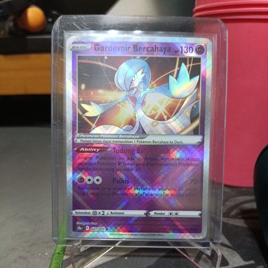 Gardevoir Bercahaya K Kartu Pokemon TCG Indonesia