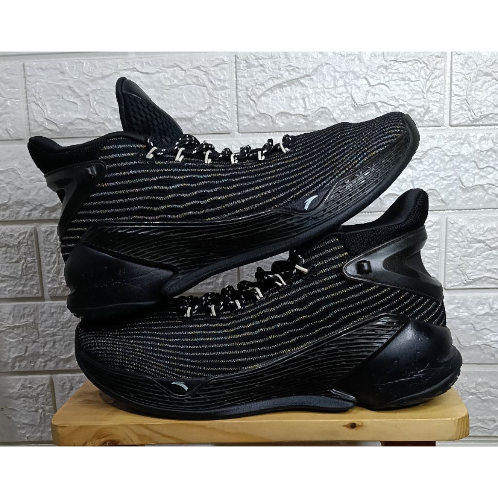 Sepatu Basket original Anta KT4 Final Away 'Thomson Black' size 42