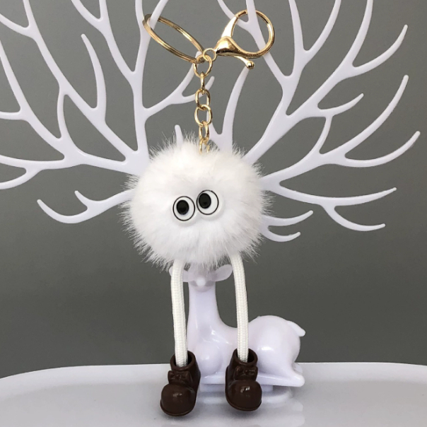 Dekorasi Tas Toy Elf Gagang Munci Mobil Mainan Berbulu