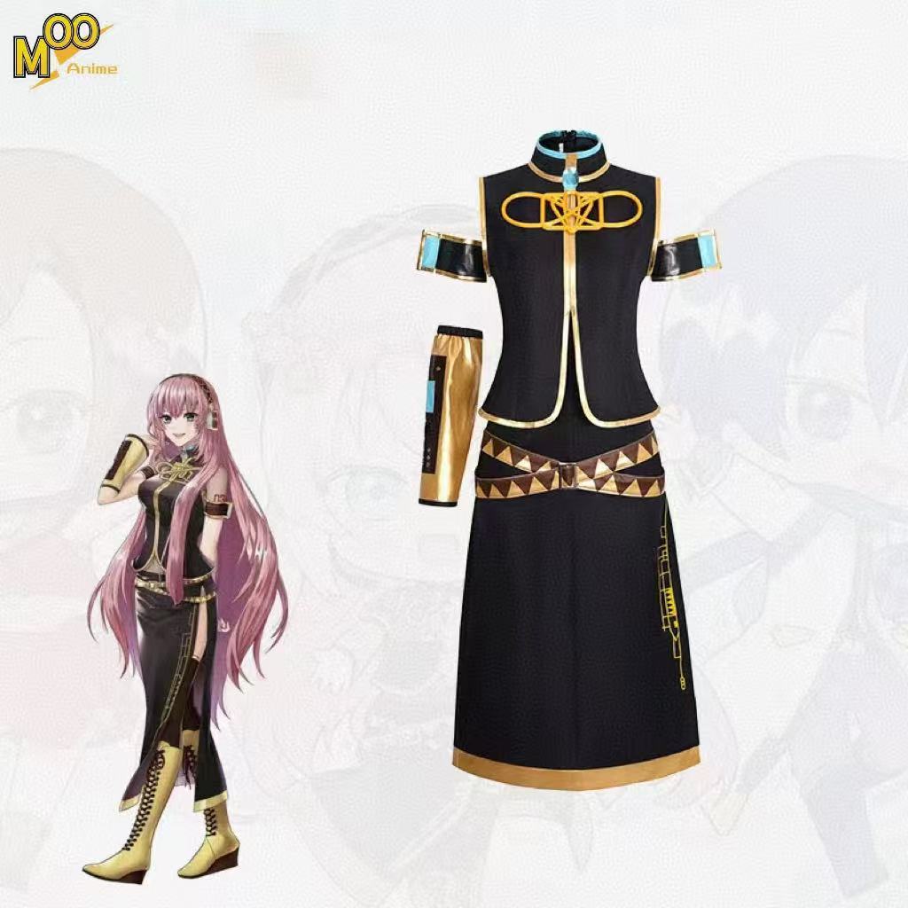 VOCALOID Virtual idol Megurine Luka cosplay costume and wig and shoes Megurine Luka Virtual idol cos