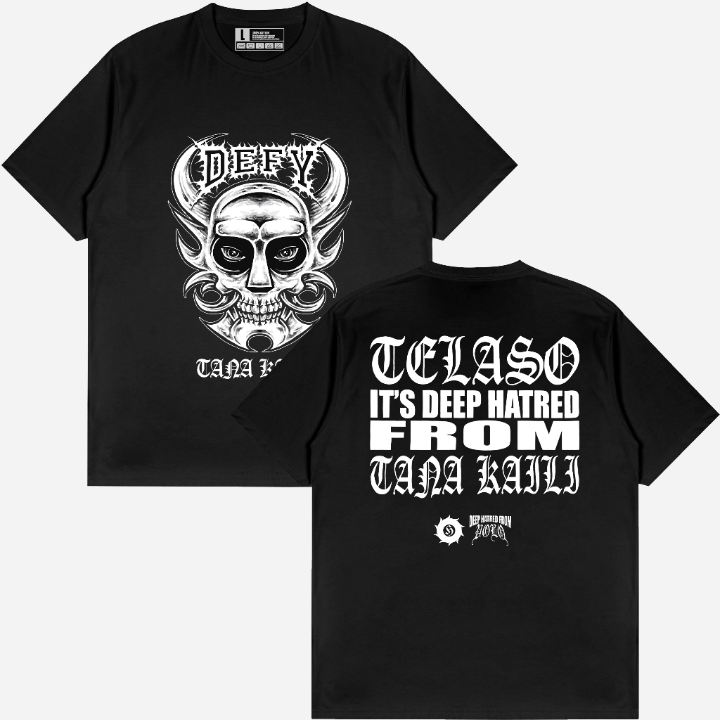 DEFY HC - TANA KAILI / KAOS BAND HARDCORE DEFY HC / KAOS MUSIK DISTRO TERLARIS