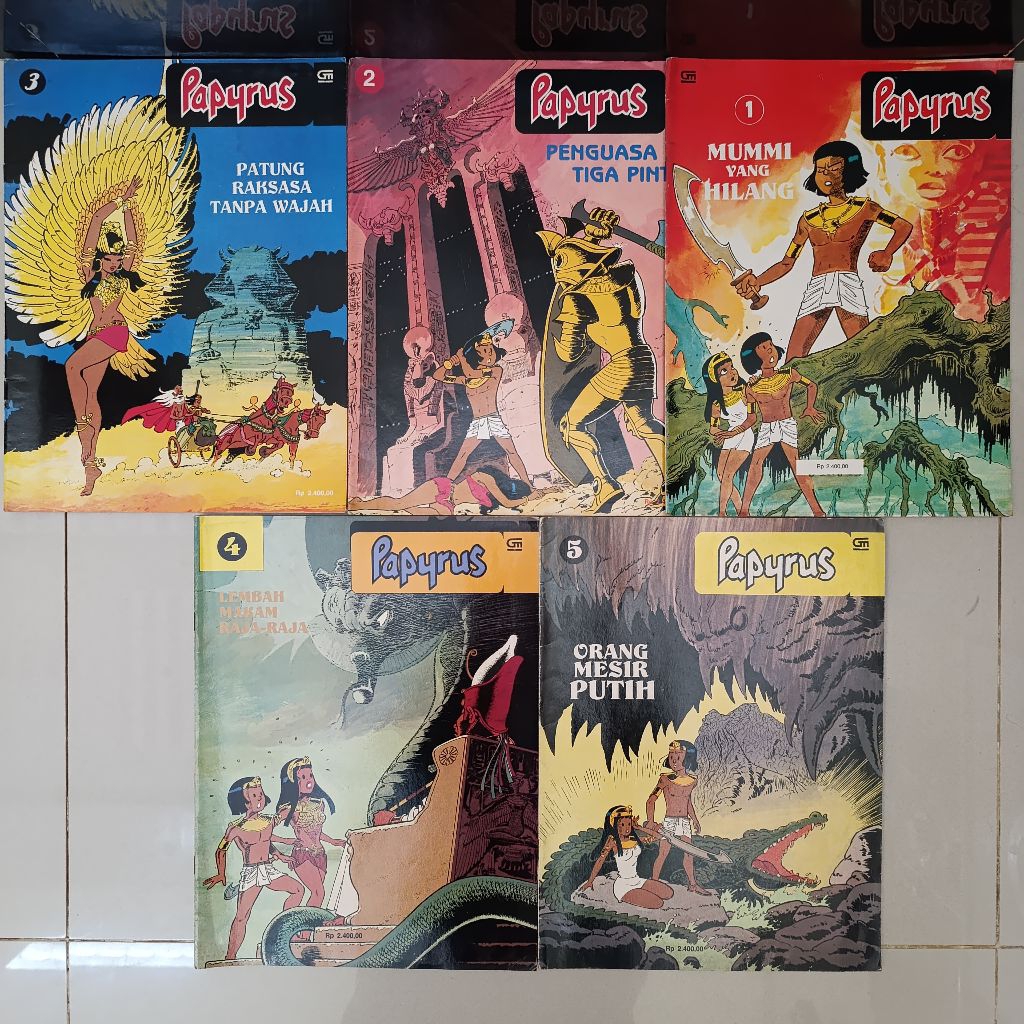 komik Eropa Papyrus paket (5 buku) original