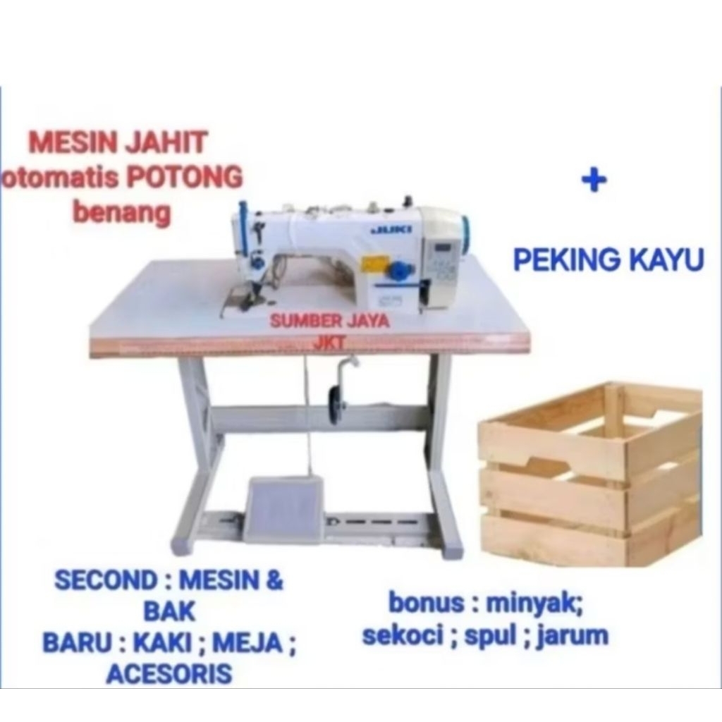 mesin jahit juki otomatis potong benang second