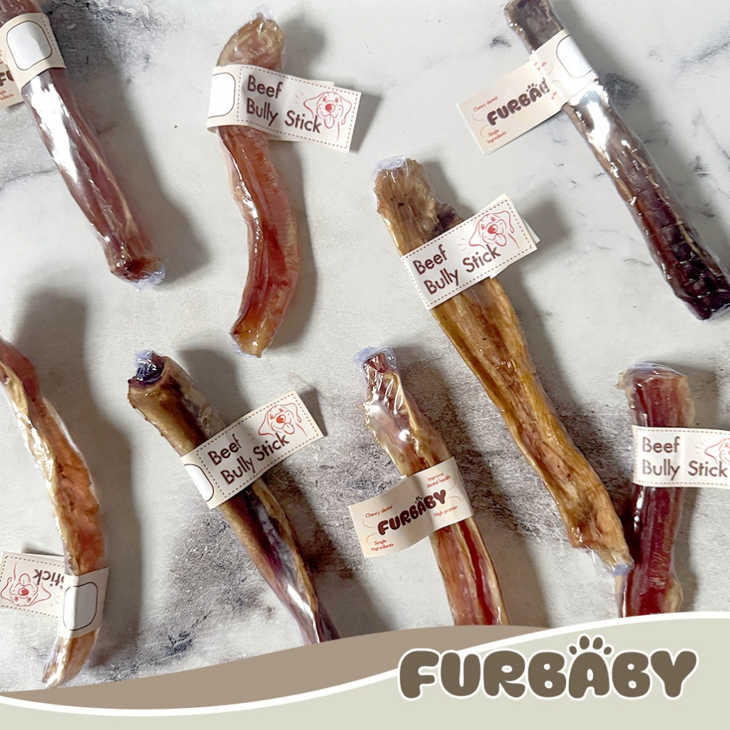 Furbaby Homemade Bully Stick Snack Anjing Cemilan Anjing Treats Dog Dehydrate Alami Natural 100% Ala