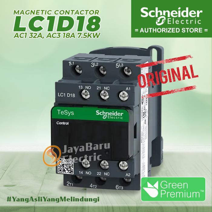 SCHNEIDER Kontaktor Contactor LC1D18 24V 42V 48V 110V 220V 380V LC1D18B7 LC1D18D7 LC1D18E7 LC1D18F7 