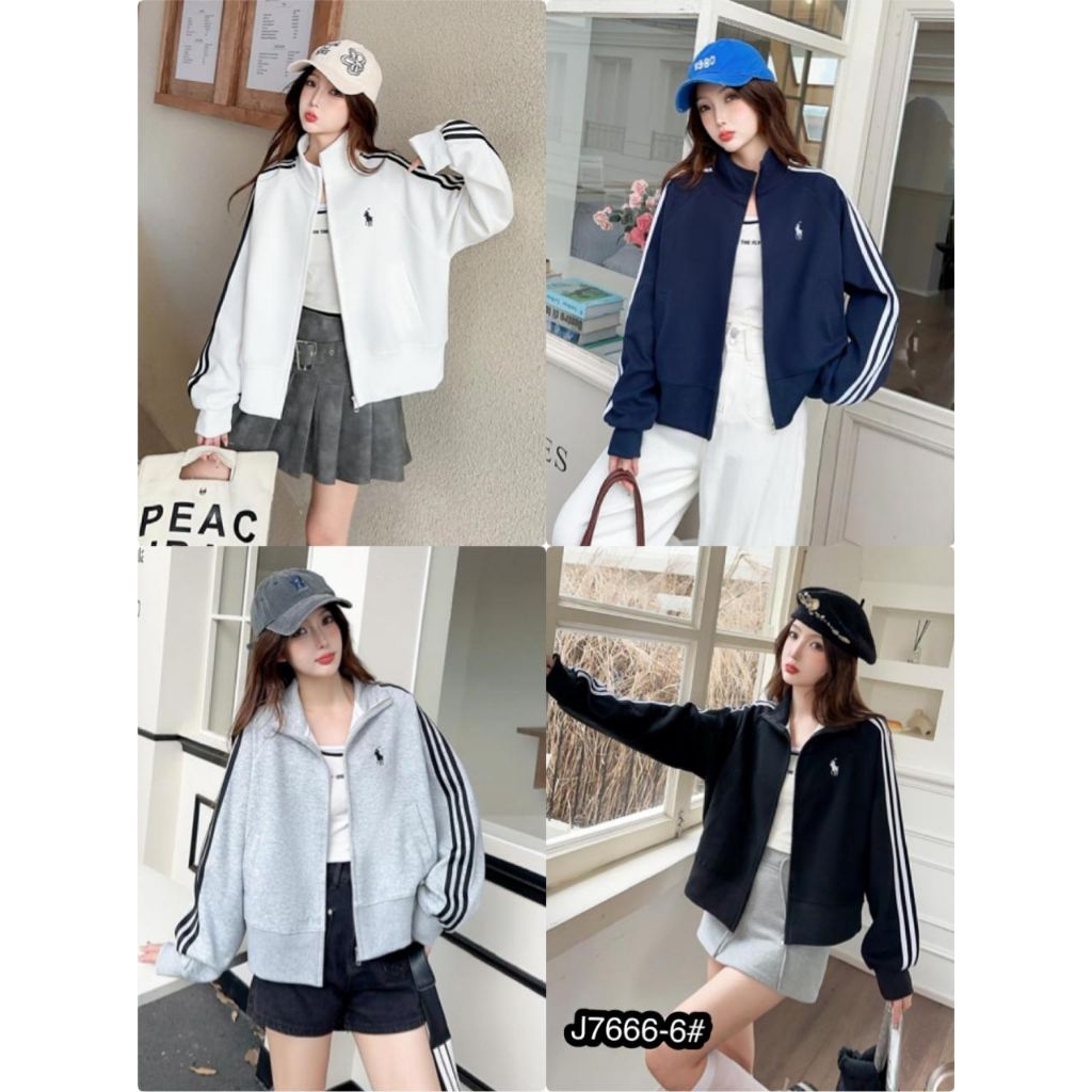 Jaket zipper kaos olop import