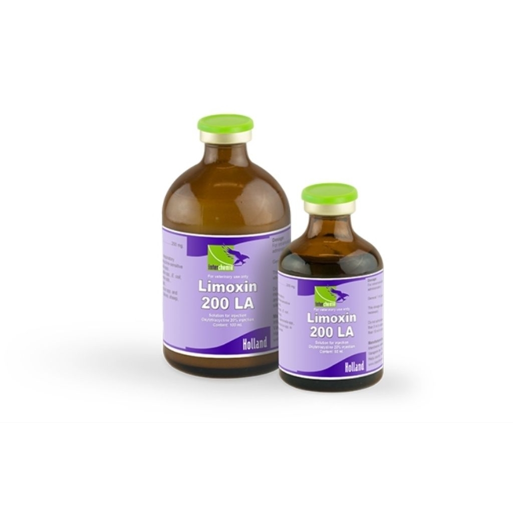 LIMOXIN-200 LA (Antibiotik untuk sapi,kambing,babi dan hewan lain)