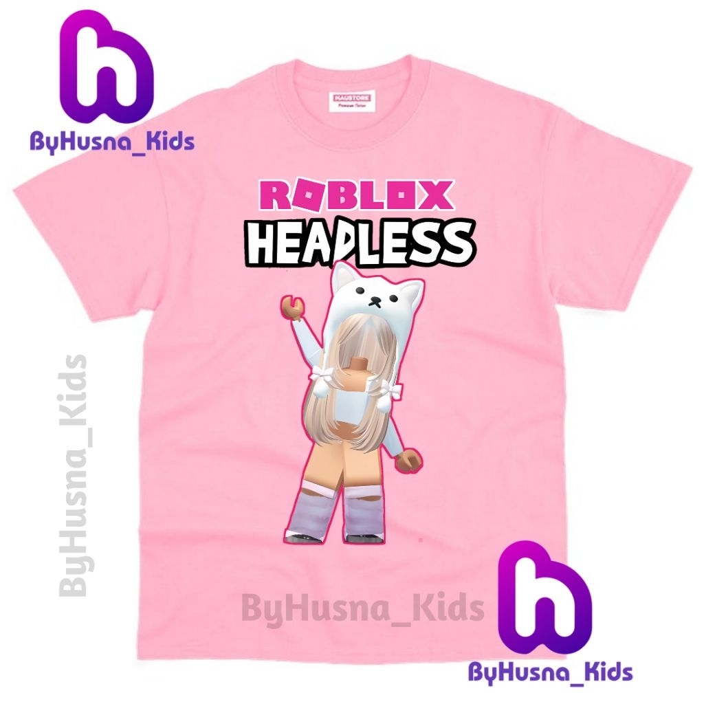 BAJU ANAK KAOS ANAK ROBLOX KORBLOX HEADLESS ANAK PEREMPUAN ANAK CEWE