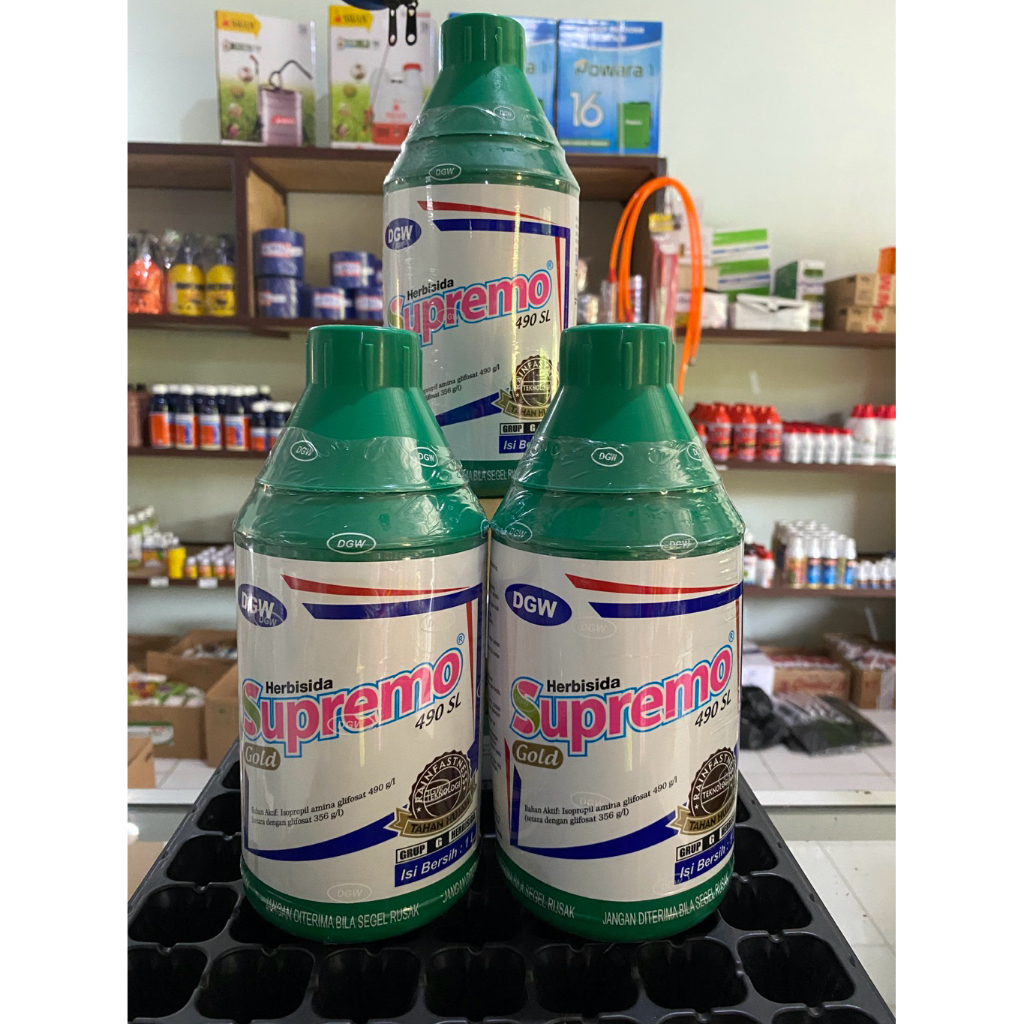 supremo 1liter pembasmi rumput 490SL GOLD