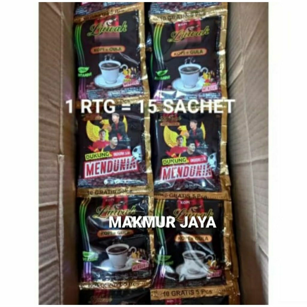 

Kopi Luwak Hitam 25Gram ( Kopi + Gula) 1 Renteng Isi 15 Sachet