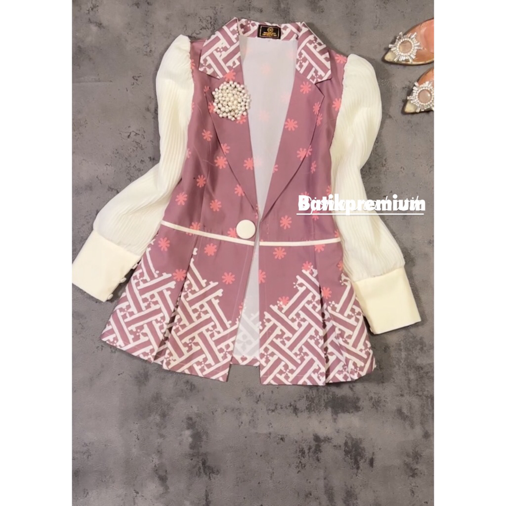 ATASAN BLAZER BATIK WANITA