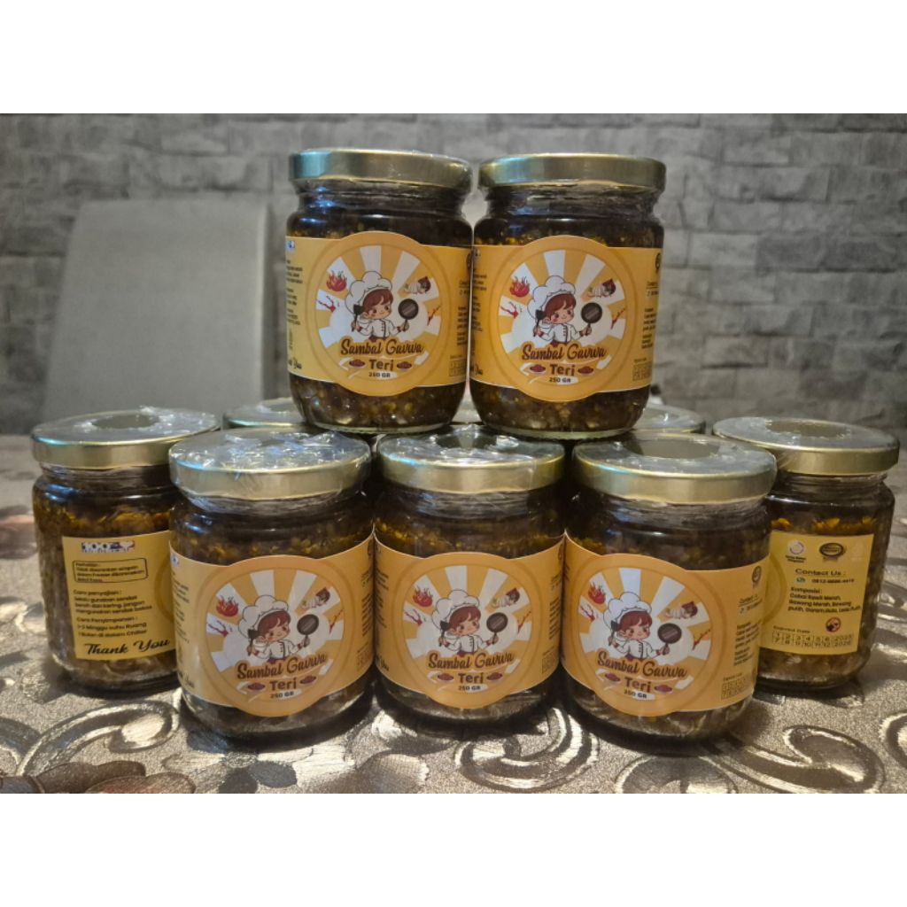 Sambal Teri 250gr_Asli Khas medan ( super pedas )