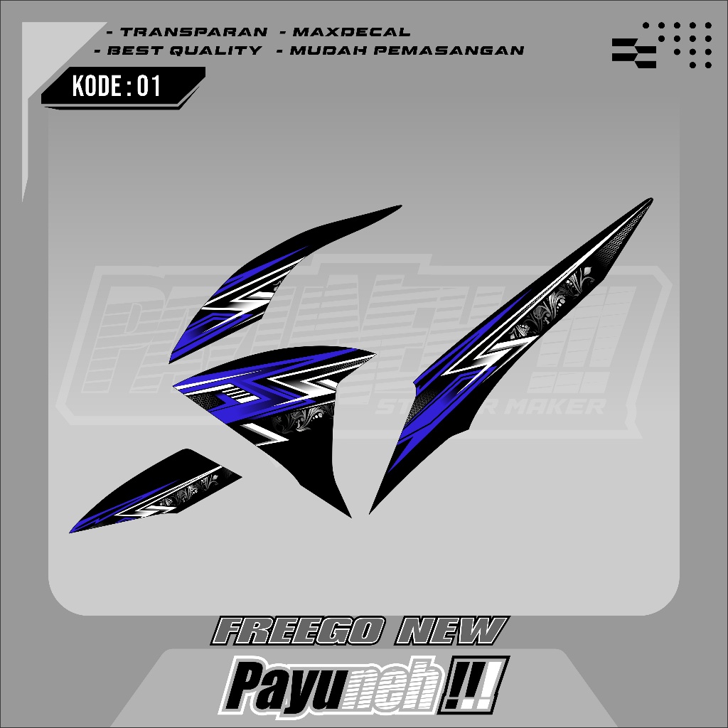 STICKER STRIPING MOTOR FREEGO NEW - STICKER STRIPING MOTOR FREEGO NEW