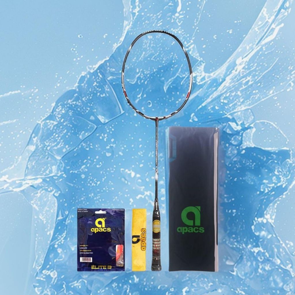 Raket Badminton Apacs Feather Weight 100 Bonus Komplit Apacs Feather Weight 100