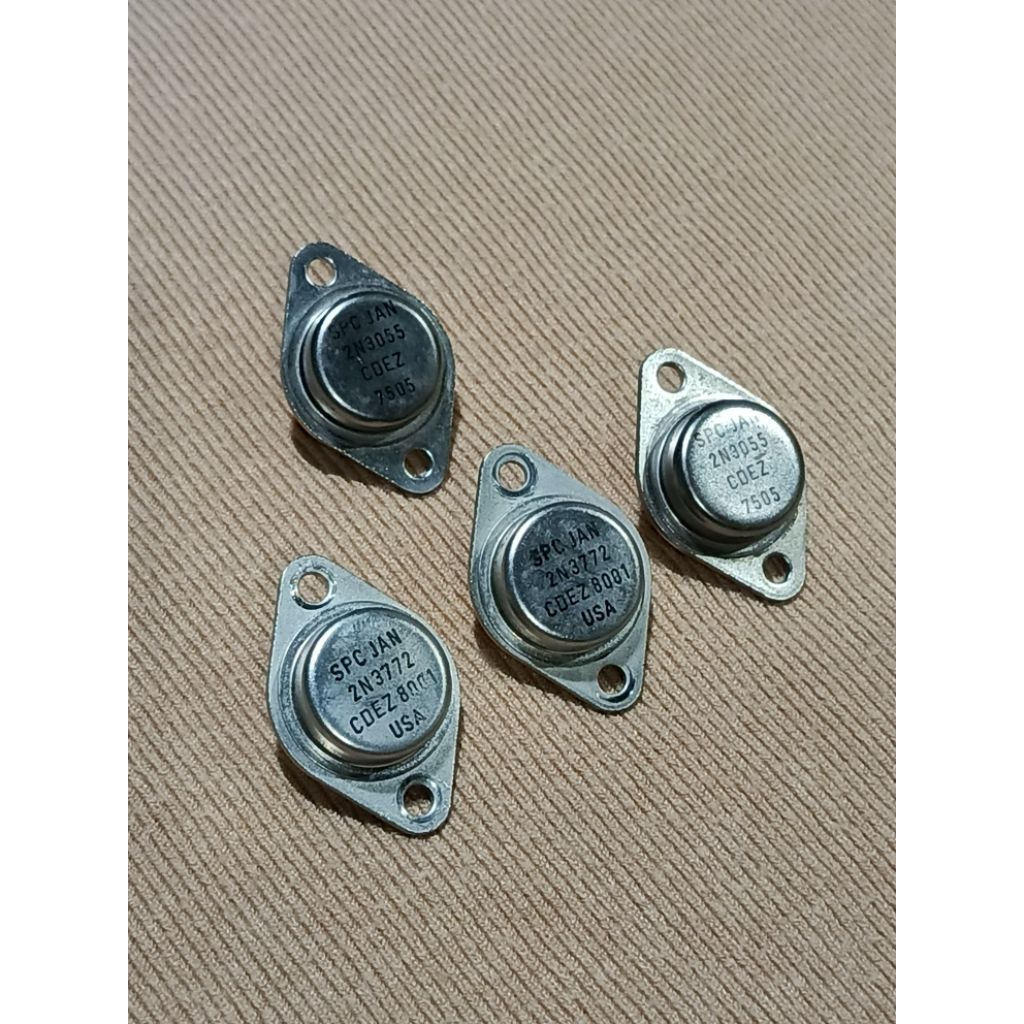transistor NPN 2N3055 SPC (JAN) Joind Army Navy militer