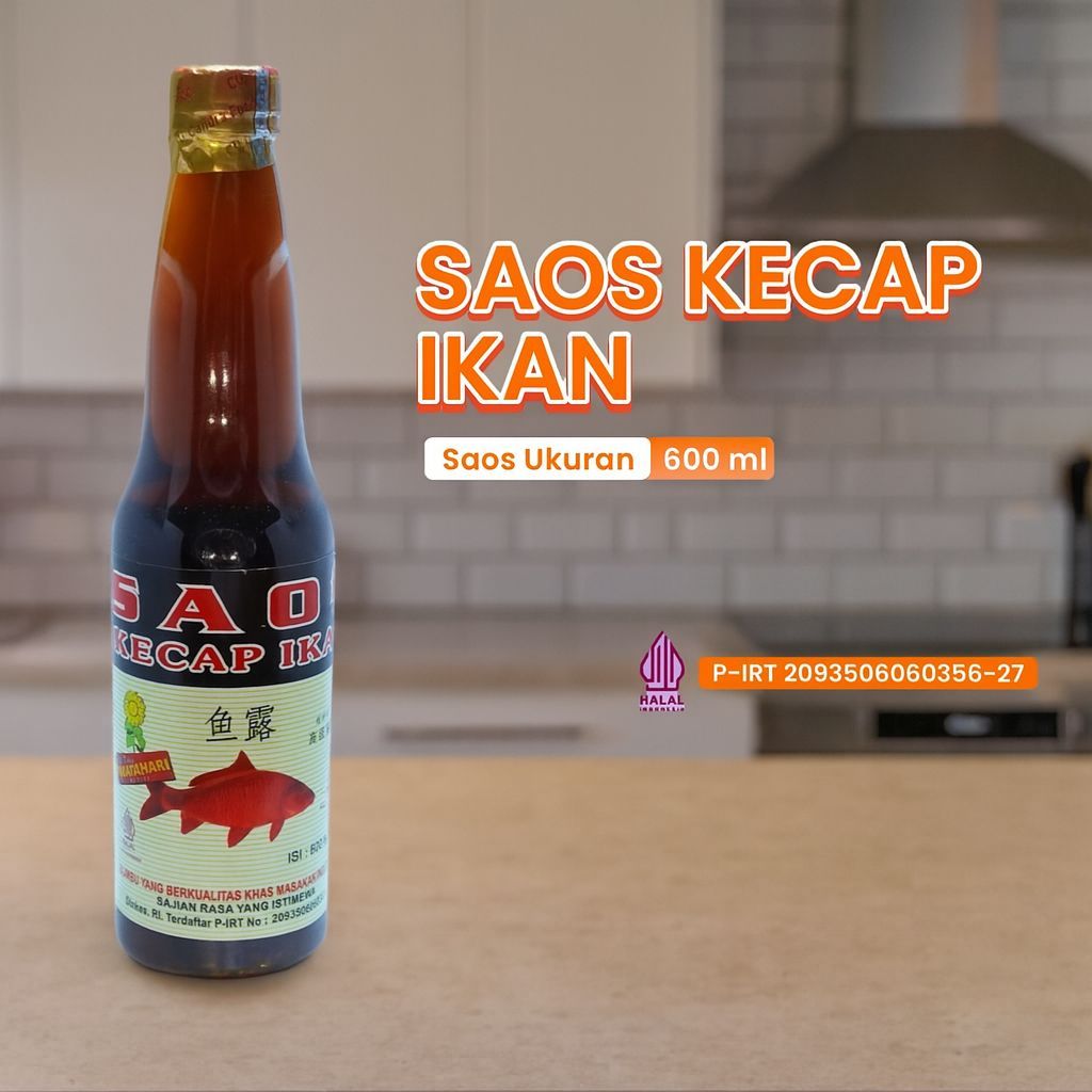 Kecap Ikan Raja Rasa Asli Premium Cap Bunga Matahari 600ML