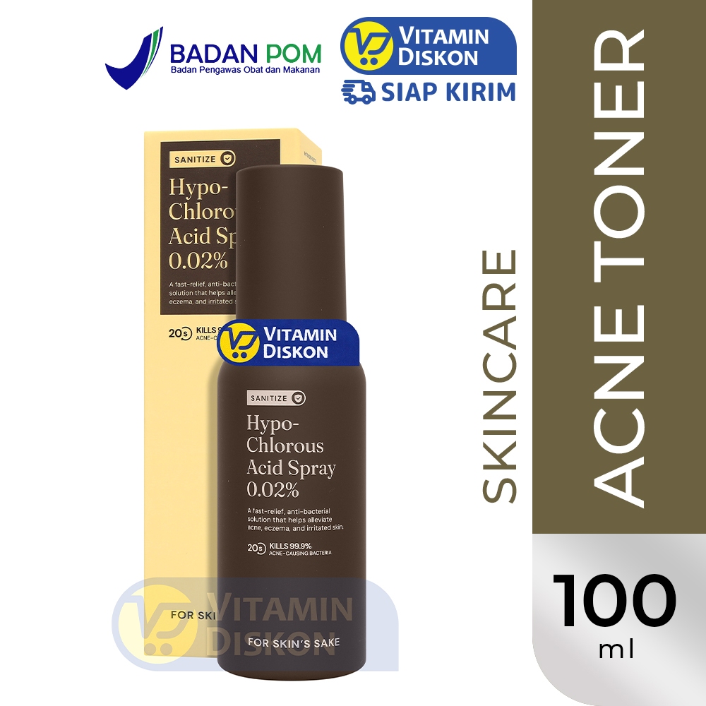 FOR SKIN’S SAKE FSS HYPOCHLOROUS ACID SPRAY 0.02% 100 ML | Kulit Jerawat, Iritasi, Memperkuat Skin B