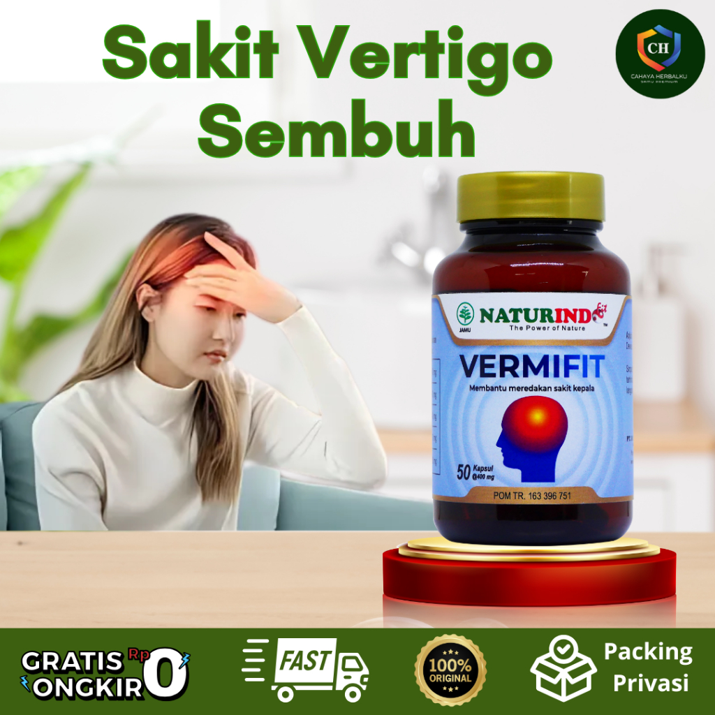 Vermifit Herbal Obat Vertigo Migrain Ampuh BPOM