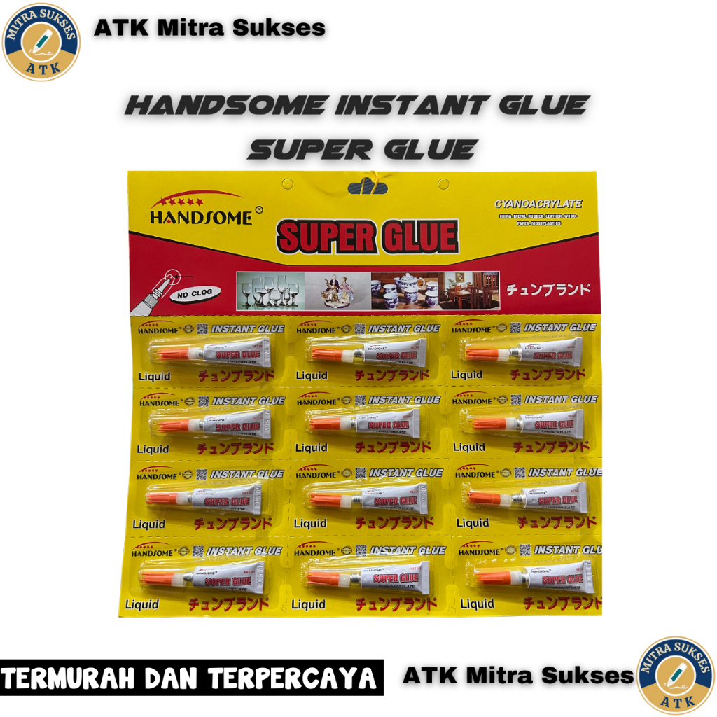 

Instant Power Glue Handsome Lem Korea Super HANDSOME /per renceng isi 12