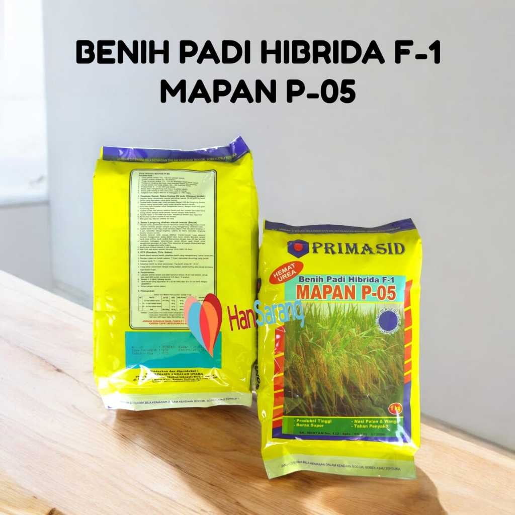 BEST SELLER   Benih Bibit Padi Hibrida F-1 MAPAN P- 05 PRIMASID 1Kg Asli Primasid