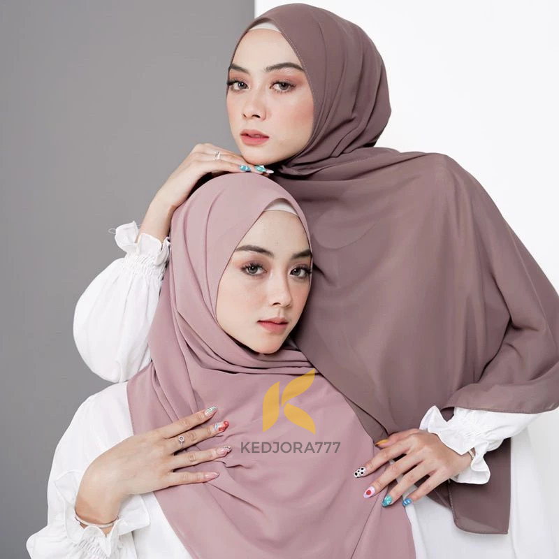 Pashmina Ceruty Babydoll Premium 40 Warna || pashmina Cerutty babydoll [ Jahit Tepi ]