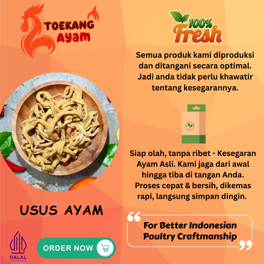 [JAKBAR] USUS AYAM MENTAH FRESH 1 KG