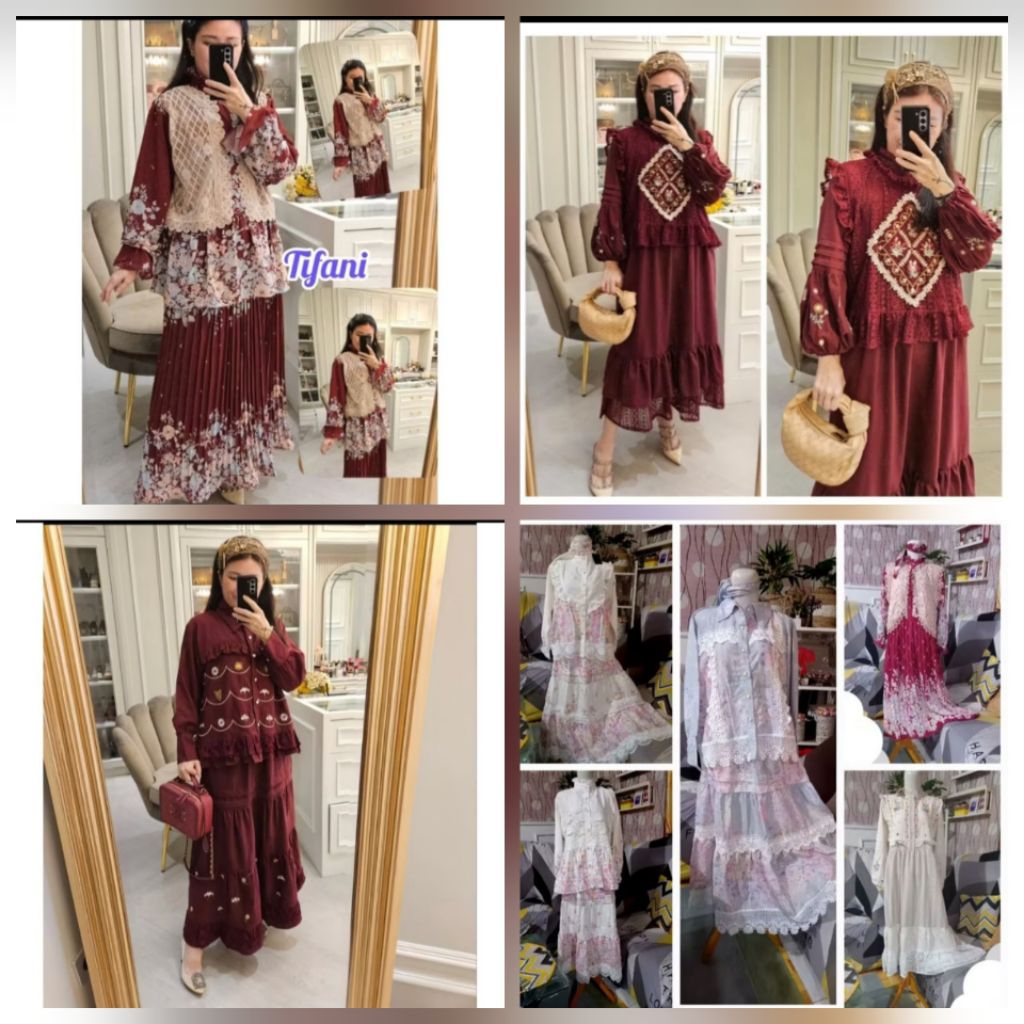 SALE  SET ROK SEILA BY MEIJIWANG PREMIUM/ SET ROK BY NOOZ/ GAMIS MEIJIWANG/ GAMIS EXTU