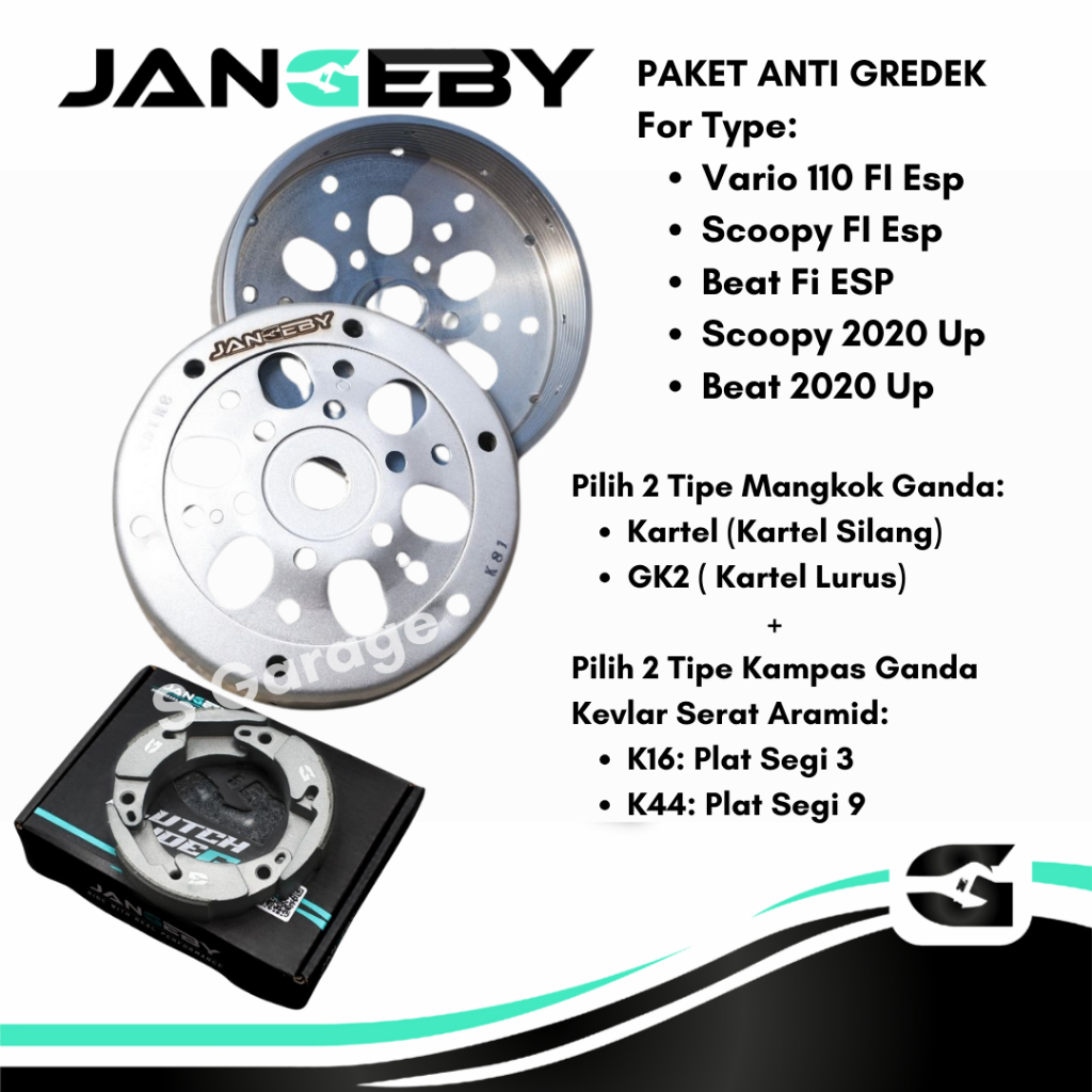 JANGEBY MANGKOK GANDA SET KAMPAS GANDA BEAT FI ESP SCOOPY FI ESP VARIO 110 FI ESP GENIO