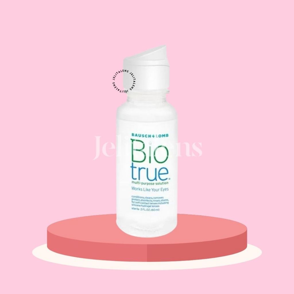 Cairan Pembersih Softlens Bio True 60ml / Cairan Soflens Bio True 60ml / Air Softlens Bio True 60ml 