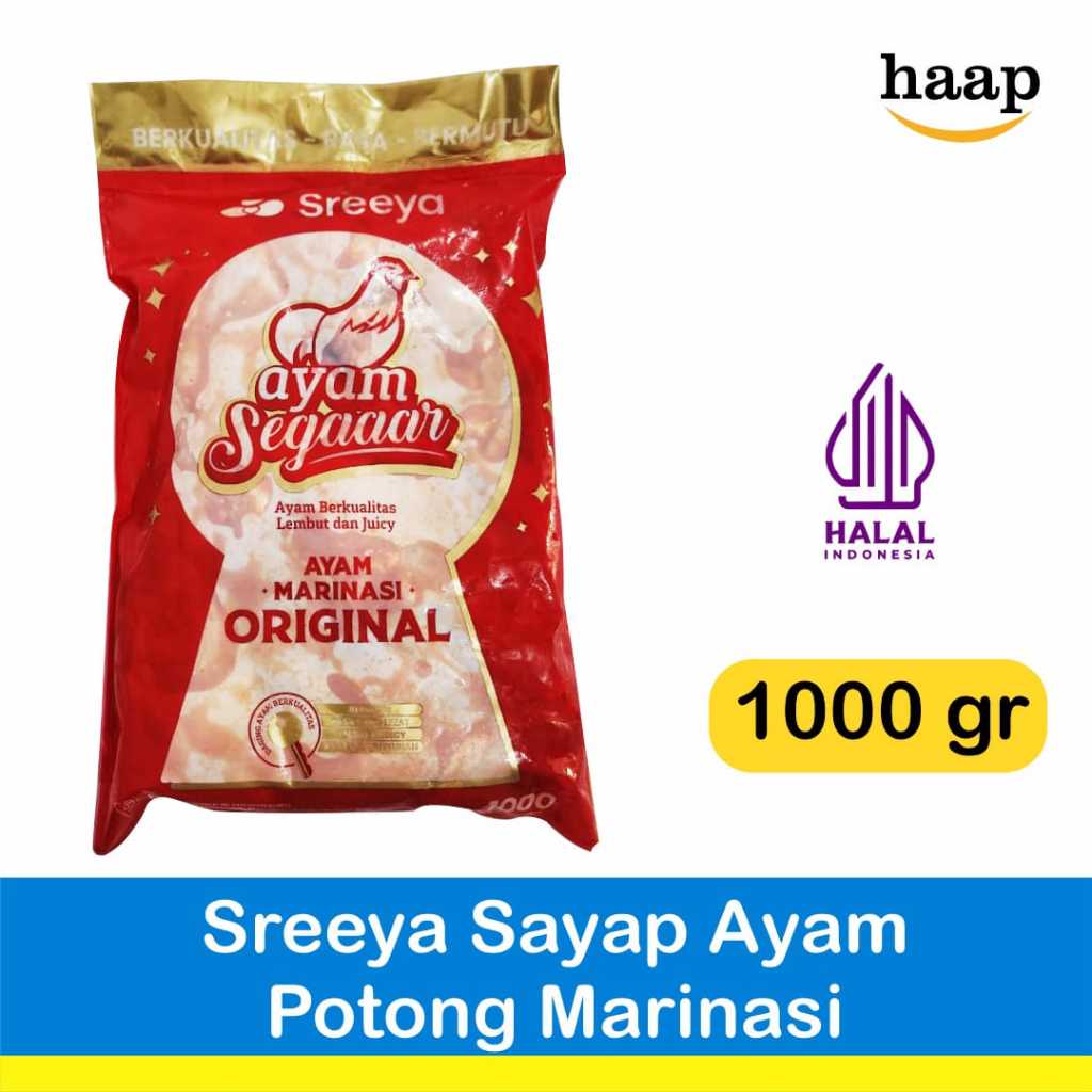 Sreeya Sayap Ayam Potong Marinasi 1 kg / Chicken Wing Drumette Marinade
