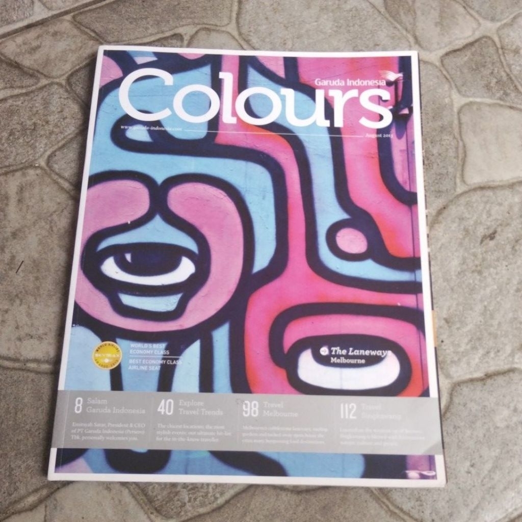 MAJALAH GARUDA INDONESIA COLOURS AUGUST 2013