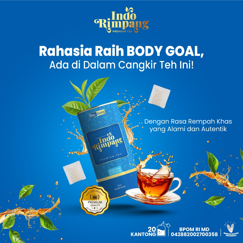 

[Package 1 Kaleng] Indo Rimpang JSR Bio Gold Teh Detox Diet Pelangsing BPOM