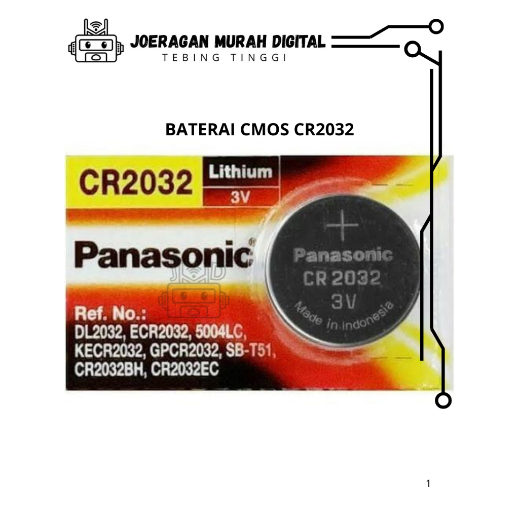 Baterai CMOS PANASONIC CR2032 Battery CR 2032