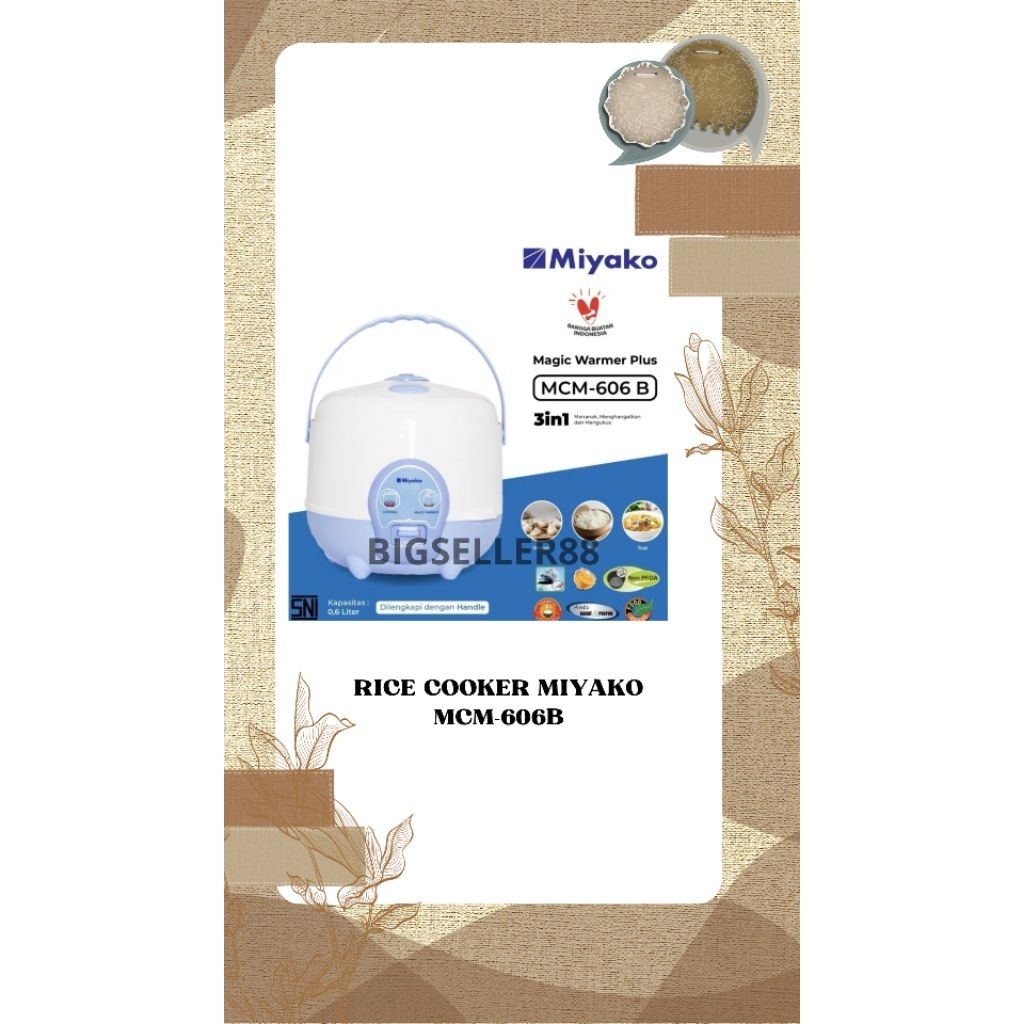 RICE COOKER MIYAKO MCM-606B/MCM-606B SBC/MCM-609