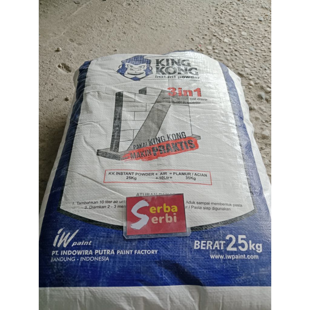*(INSTANT)/SAK 25KG KINGKONG SEMEN PUTIH*Acian 3in1 plamir