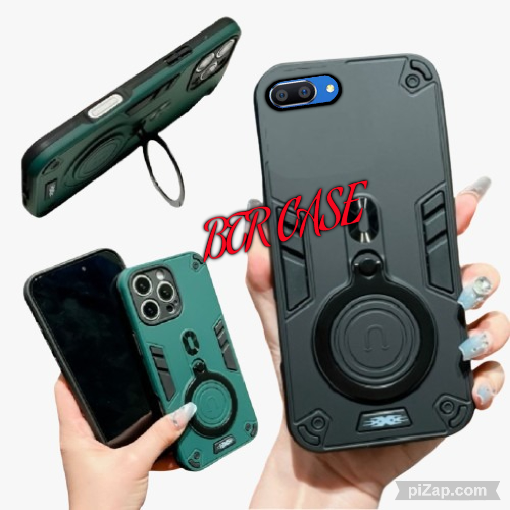 CASING HP UNTUK OPPO A3S CASE ROBOT HIT EYE RING PROTEKSI CAMERA CASING STANDING COVER