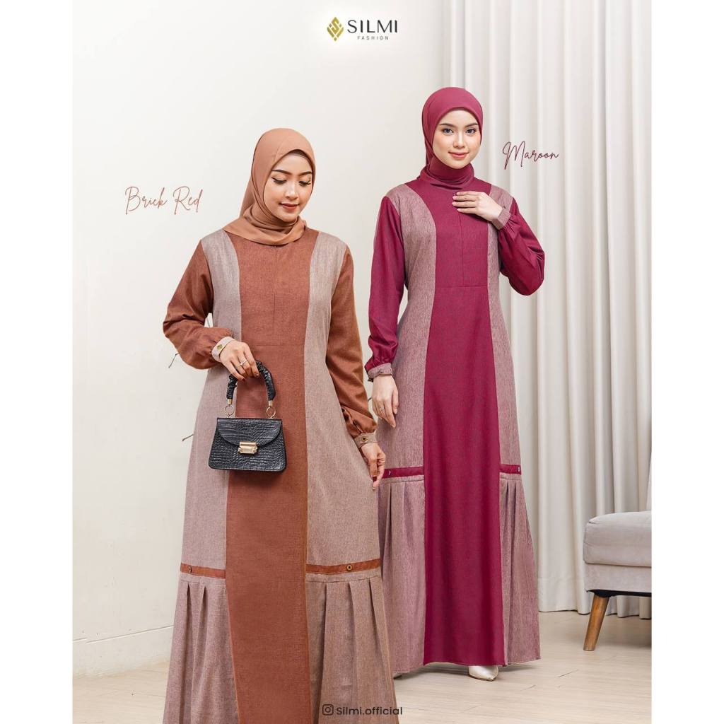 Premium Gamis Polos Simple Elegan - Gamis Daily Remaja Zarin