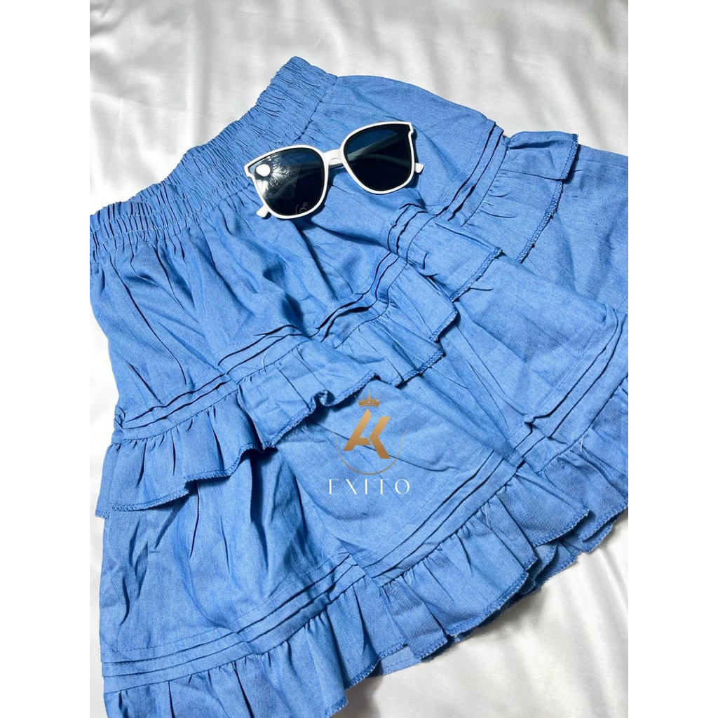 Rok mini/Rok ala korea/Rok Cantik/Rok pendek/Rok ruffle/bawahan/rok kembang/