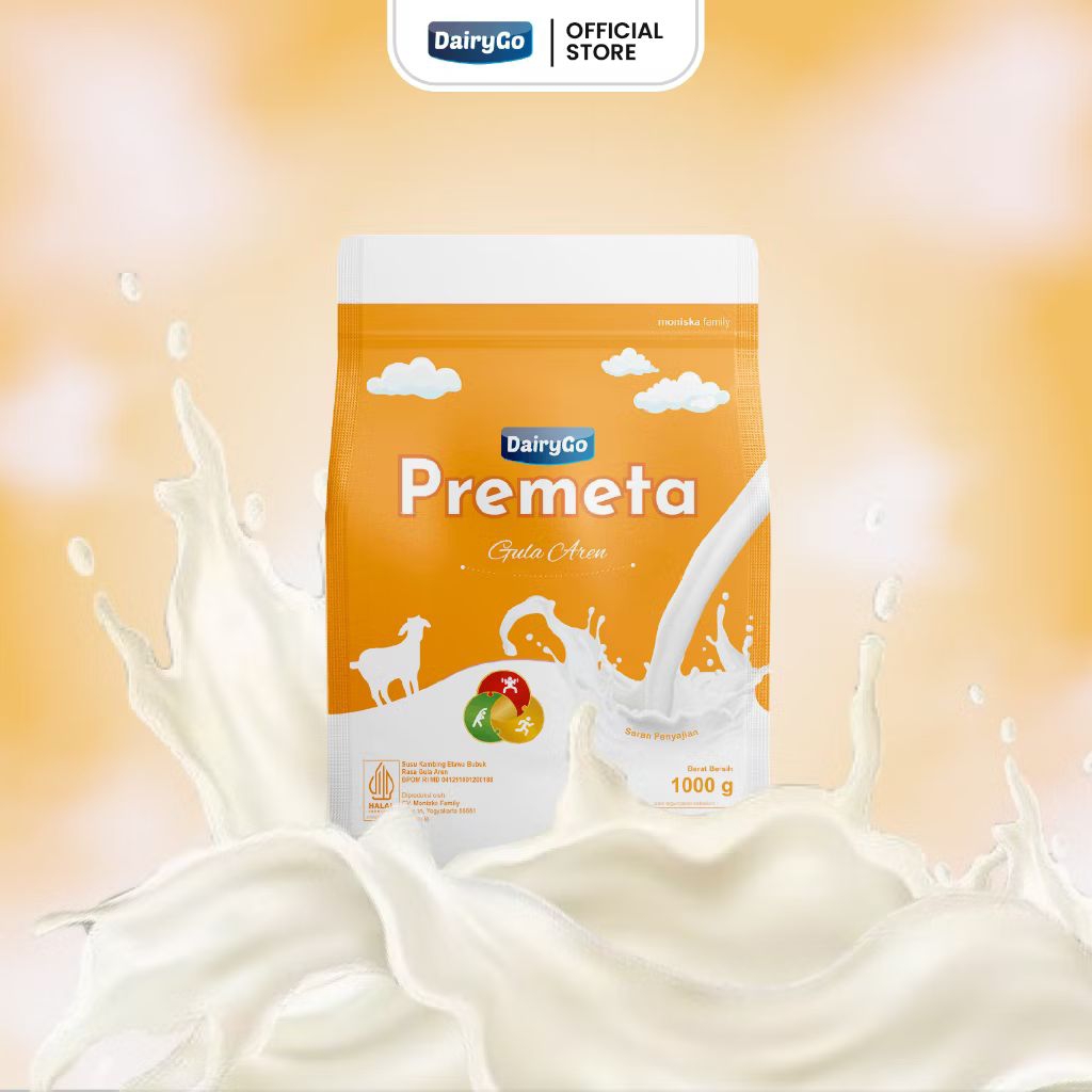 Susu Kambing Etawa Bubuk Gula Aren 1000g 1kg DairyGo Premeta
