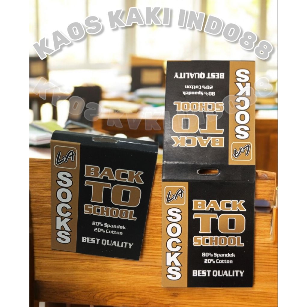 Hantag kaos kaki sekolah/Label kaos kaki back to school 1 ikat 250pcs