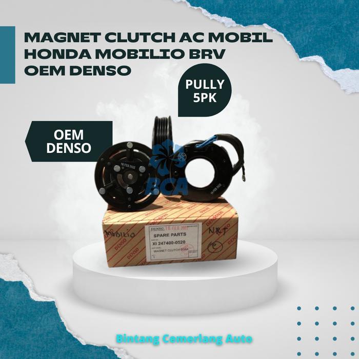 MAGNET CLUTCH AC MOBIL HONDA MOBILIO BRV DUS DENSO