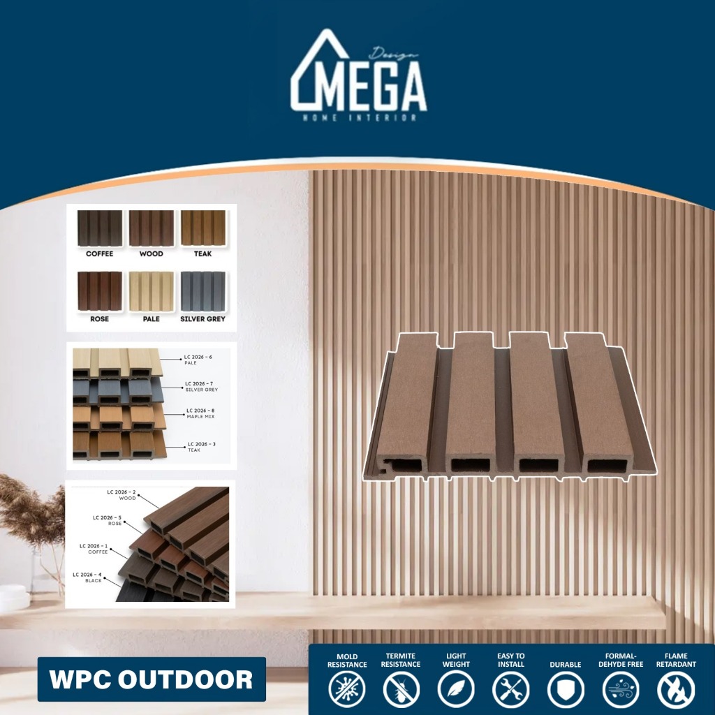 Wpc panel PREMIUM Wall Cladding WPC Wood Panel Outdoor Kisi Kisi Wall Panel Dinding